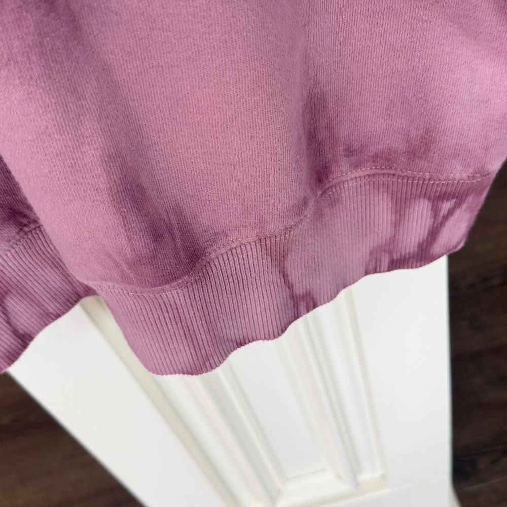 Spiritual Gangster x Peloton Mauve & Dusty Rose Tie-Dye Crewneck  Medium - Picture 6 of 8